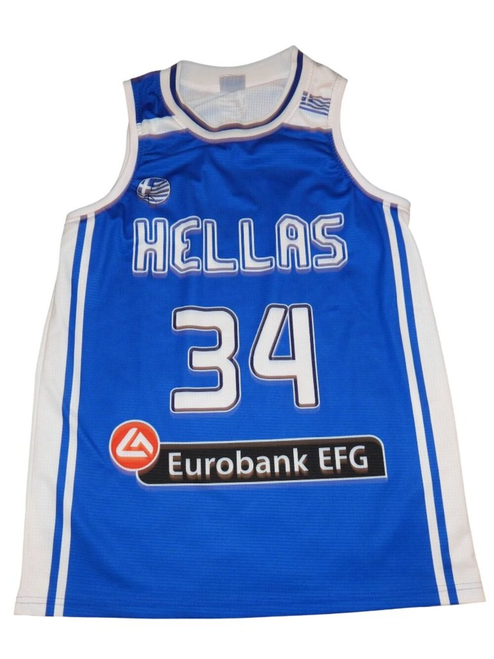 Giannis Antetokounmpo #34 HELLAS Greek Greece Basketball Jersey Medium